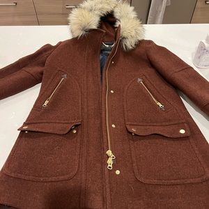 J Crew stadium cloth winter coat